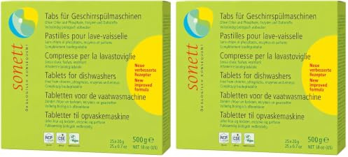 Sonett Tabs für die Geschirrspülmaschine, 25 x 20 g (Packung mit 2)
