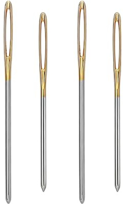 4 Pcs Blunt Tip Yarn Needles, Large Eye Sewing Needles for Wool Knitting, Darning and Tapestry Projects, Includes Darning and DIY Crafting Supplies for Sewing Up Projects