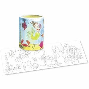 Ludwig Bähr Laternenzuschnitte Meerjungfrau Ausmal-Transparentpapier 115g/qm 20x50cm VE=25 Blatt