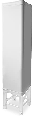 beamz White Lycra Truss Sleeve Cover - 100x30x30cm | Stretch Fabric for Truss Display | Professional Event Lighting & Stage Decor | Easy Fit, Stylish Finish for DJ Booths, Weddings, Parties