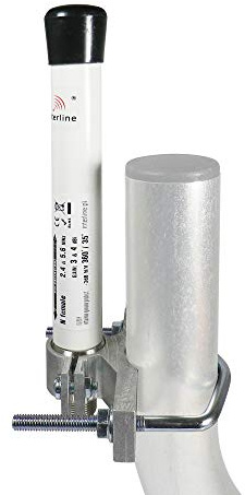 Interline IH-G0405-F2460-V – 2,4/5 GHz dubbelband WLAN rund strålanter/Omni antenn, 4/5dBi, väderbeständig, N-uttag