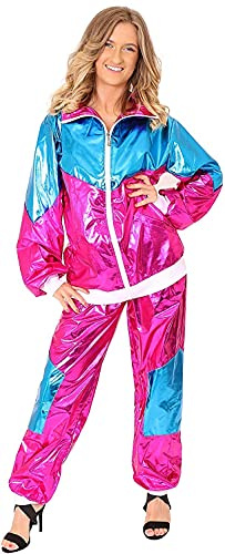DAMER 1980-talet skal kostym fantastisk klänning kostym perfekt för CHAV SCOUSER RPPER COSTUMES 1980-talet rolig 80-tals 1980-tals TV-karakterare (medium)