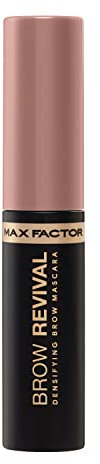 Max Factor Brow Revival, Mascara Sopracciglia in Gel, Arricchito con Oli Idratanti e Fibre Volumizzanti, Formula Waterproof a Lunga Durata, 4.5ml, 01 Biondo Scuro