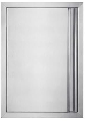 BI-DTOOL Einzeltüren für die Außenküche, 43,2 cm B x 61 cm H, Grill-Zugangstür, verdickte 304 gebürstete Edelstahltüren für Innen- und Außenbereich, Küche, Außenschrank, Grill oder Grillinsel