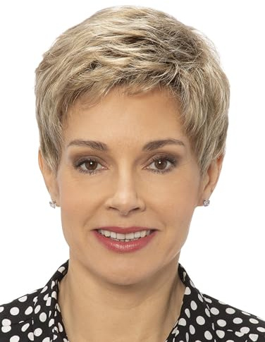 Farbe: Mittel-/Hellblond, dunkler Ansatz