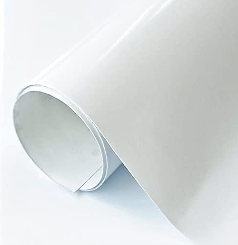 GOYAPRINT Vinilo Adhesivo Blanco Brillo 60x300cm Papel Decorativo | Para Muebles, Cocina, Paredes, Ventanas y Manualidades | Autoadhesivo Brillante, Fácil de Aplicar Sin Burbujas | 1 Ud