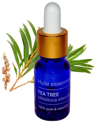 Huile Essentielle d'Arbre à Thé - Tea Tree 10 ml (chémotypée Melaleuca alternifolia) 100% Pure et Naturelle