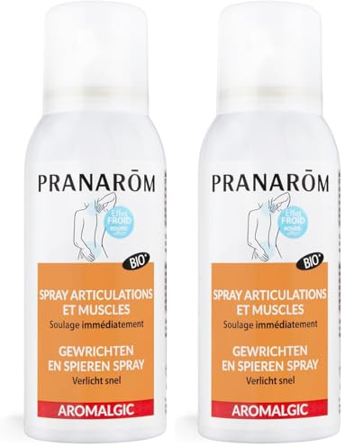 PRANARÃ”M - Aromalgic - Spray Articulations & Muscles - Ã€ Base D'Huiles Essentielles Bio HECT - Soulage Immédiatement - 75 Ml (Lot de 2)