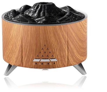 Humidificador Grande Humidificador y purificador de aire en uno, Himidificador Bocina Bluetooth, Humidificador Aire Humidificador Plantas Interior,Brown