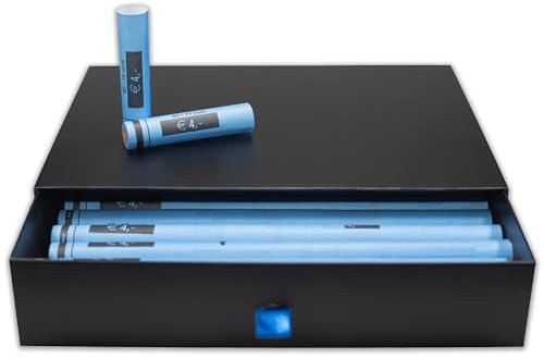 effektivo Euro Münzhülsen aus Papier für 10 Cent Münzen, 260 Stück in Schubladenbox