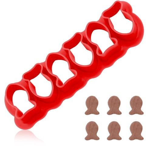 Mini Goldfisch Ausstecher, Goldfisch Cracker Ausstecher Niedlich 6 Fische Kunststoff Kleines Tier Fischform Backschablone für Schokolade Fondant Kekse Ausstecher Eis Zucker (Rot)
