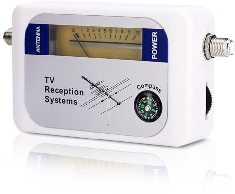 Beufee Buscador De Señal, Antena De TV Medidor De Intensidad De Señal Detector Receptor Mini Buscador Antena Digital Buscador De Señal De Antena Terrestre, medidor señal Antena TV
