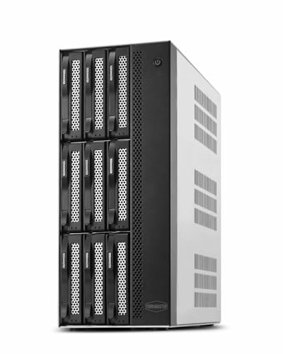 TERRAMASTER T9-500 Pro 9Bay NAS für Unternehmen (Diskless) | Intel Core i7-1255U 10-Core, 16GB DDR5 RAM, Dual 10GbE LAN, 2x M.2 NVMe, 4K Transcoding, BBS Backup Suite