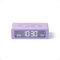 Lexon Flip Mini Despertador de Viaje Digital LED con Función On/Off, brillo ajustable, recargable y sensible al tacto, ideal como despertador de mesita de noche, color morado claro
