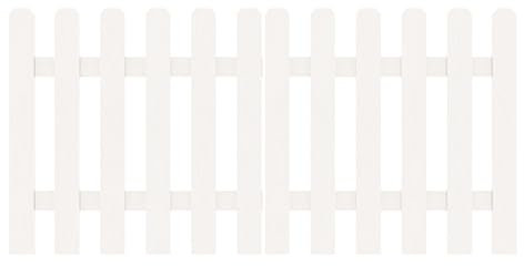 GOCHUSX Clôture en Bois De Jardin, Bordure De Paysage en Bois, Bordure De Paysage Décorative Extérieure, Bordure De Jardin Flexible pour Jardins, Pelouses, Balcons(Blanc,100x40cm)