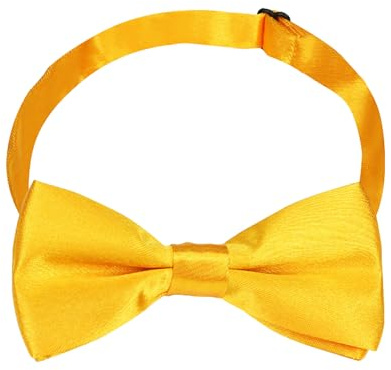 MAIANY papillon per bambino, Nudo Papillon Classico per Bambini e Ragazzi, Dimensioni Aggiustabili, Adatto per Eventi Festivi, Matrimoni, Compleanni e Abiti da Smalto (giallo)
