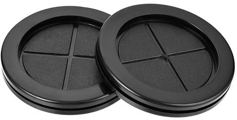 TA-VIGOR 10Pcs Round Rubber Grommets 70mm Double-Sided Wire Gaskets | Black Synthetic Rubber, Rubber Hole Plugs for Wire Cable and Plugs Protection, Suitable for Electrical Panels and Equipment