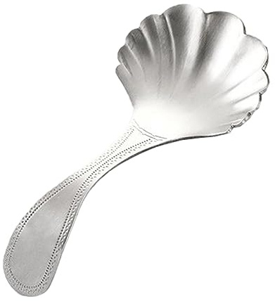 Gatuida 1pc Stainless Steel Shell Shape Tea Spoon Practical Teaware Scoop for Tea Coffee Salts for Home Office Tea House