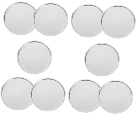 BATHVEVE 10 Pièces Coupelles de Pesée Aluminium Lot de Récipients de Précision pour Laboratoire pour et Sécurisés et Faciles à Utiliser