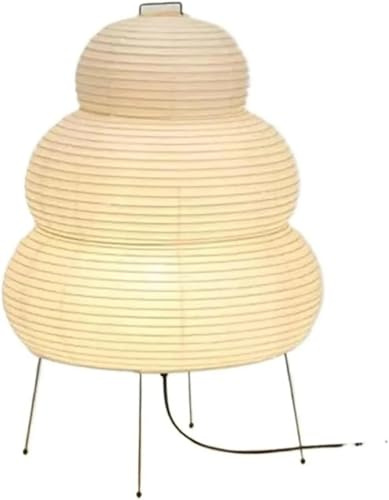 Lampada da terra con treppiede Camera da letto Comodino Soggiorno Sala da pranzo Studio Loft Decor Lampada da tavolo leggera in carta di riso bianca