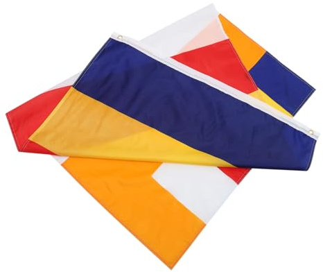 ANDRESLAD Buddhistische Gebetsfahne Polyester Buddha Flag Outdoor Dekoration Tempel Segensflagge Langlebig Wetterfest für Buddhistische Feierlichkeiten