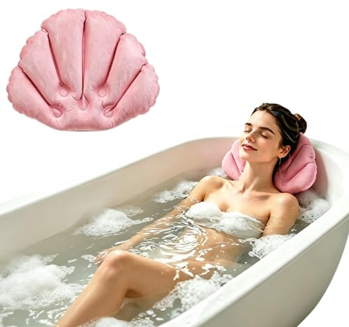 KOQAIIZ Coussin de Baignoire, Coussin de Bain, Ergonomique Home Appui-Tête Oreiller pour Baignoire de Oreiller Spa,Jacuzzi,Bain à Remous,Accueil Spa
