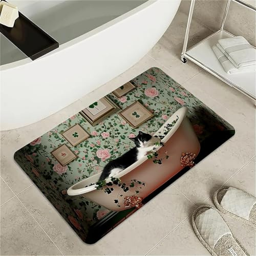 OBASDFD Tappetino Da Bagno Con Tentacoli Di Polpo Vorticosi - Tappeto In Pietra Diatomite Antiscivolo, Assorbente Ad Asciugatura Rapida For E Cucina(#8,17x27.5Inch (43 * 70cm))