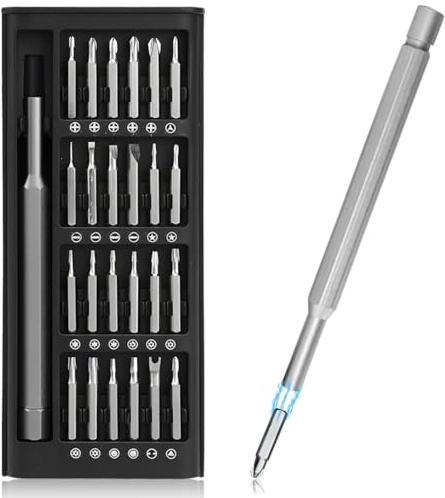 25 EN 1 Kit de Tournevis de Précision - Set Outils avec Torx T2 T3 T4 T5 T6 T8 T9 T10, Etoile P2 P5, Triwing Y000, etc, pour Macbook, iPhone, Switch, PC, PS5/4, Laptop, Lunettes, Montres