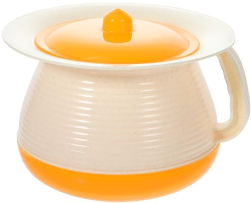 MALUGOGO Handheld Potty Urinal Pail Pot Practical Easy to Clean Portable Spittoon with Lid for Home and Outdoor Use Suitable for Pregnant Women and 9.04x8.25x5.31in Plastic Random Color