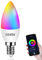 EXTRASTAR E14 Smart Bulb, Alexa Light WiFi LED Candle Bulbs C37, 6W 600lm, WiFi RGB Color Dimmable Multicolor + Warm or White Light, Compatible with Alexa and Google Home, 1 Count