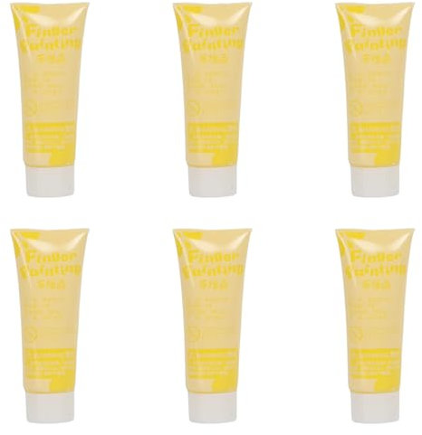 Guangcailun Baby Finger Farbe Wasser Pulver Beschichtung Sicher Und Geruchlos Handabdruck Malerei Kit Und Fingerabdrücke Können Gemacht Werden PVC, Gelb