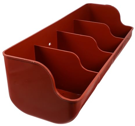 CIYODO Rustproof Multi-slots Pig Feeder Trough for Livestock Feeding Practical Farmhouse Pig Feeding Trough for Multiple Piglets Suitable for Dry and Wet Food Water Non-deformable