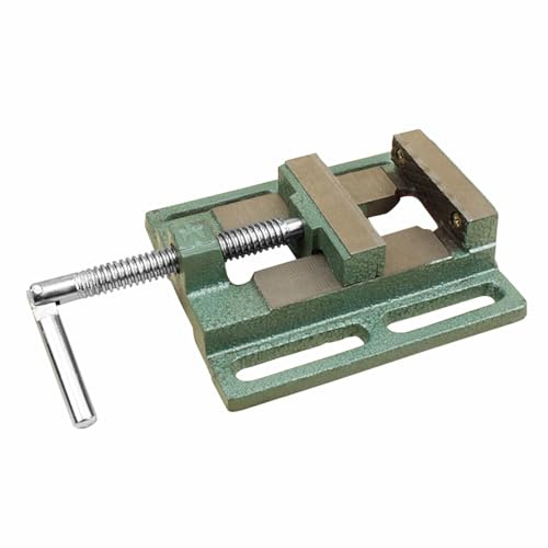 Morsa per trapano a colonna, 60 mm, morsa a becco piatto, professionale, di precisione, per officine, fresatrici, manutenzione di macchinari (130 mm)