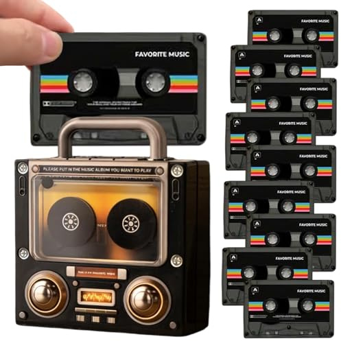 Kühlschrankmagnet mit Sublimationsdruck – Personalisierte Musik-Kühlschrankmagnete, Smart Sensing, Kassettenform, Musik, magnetischer Kühlschrankmagnet, Heimdekoration, Geschenke für Paare und