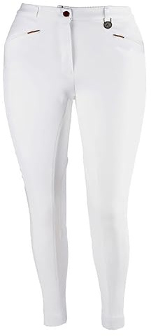 Avon Equine Discount Pet Accessories Jodhpurs d'équitation pour homme, blanc, 38