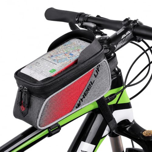 MidGard Multifunktions-Fahrrad-Rahmentasche wasserabweisend Smartphone-Halterung, Handy-Tasche für E-Bike, MTB, Rennrad, Citybike