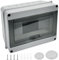 Scatola stagna IP65 di Derivazione Quadro Elettrico da Esterna, Cassetta 8 Moduli, plastica ABS Superficie, Installazione in Giardino o in Altre Aree
