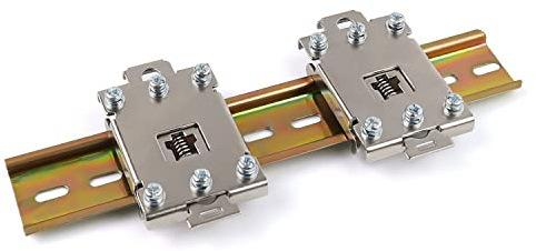 AMONENZ Hutschiene Clips, 20 cm Hutschienen Klemmen mit Schrauben | Reihenklemmen Hutschiene, Einfach zu Montieren, Weit Verbreitet in der Schaltungsmontage