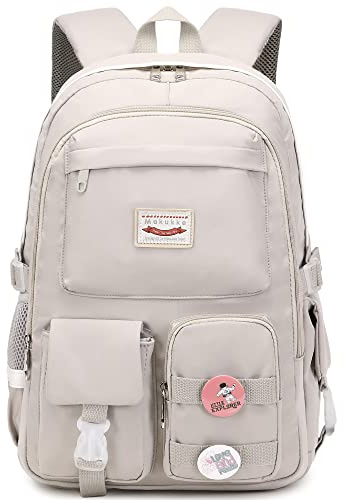 Makukke Rucksack Damen - Schulrucksack Mädchen Teenager, Cute Anime Bookbag Frauen Casual Daypack Anti-Theft Rucksäcke für Universität Reisen Freizeit Arbeit