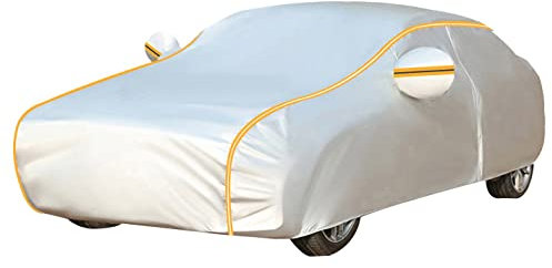 PTTRNS Auto Abdeckplane für Mercedes-Benz E-Klasse T-Modell Kombi 1993-1996, Individuelle Autoabdeckung, Wasserdicht, Winddicht, Für Alle Jahreszeiten Erhältlich(Color:e,Size:with Cotton)