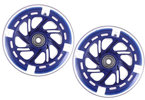 CLISPEED 2st Scooter-räder Pu-Scooter-zubehör Led Elektroroller Für Kinder Roller Lagerräder Scooter Ersatzräder Zubehör Für Elektroroller Pu-rollerteile Blinkende Lagerräder Rad Elektrisch