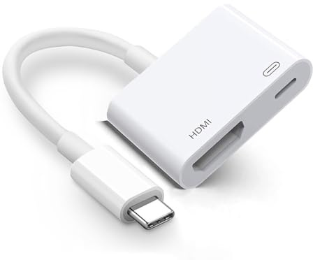 Adaptateur USB C vers HDMI 4K @ 60 Hz, certifié MFi USB Type-C numérique AV HDMI Femelle pour iPhone 15/16, MacBook Pro/Air, iPad Pro, iMac, Galaxy S24, Surface, XPS et Plus Encore