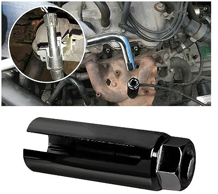 JNNJ 22mm Oxygen Sensor Socket, Universal, Black, High Carbon Steel, Auto O2 Sensor Removal Socket Drive Tool