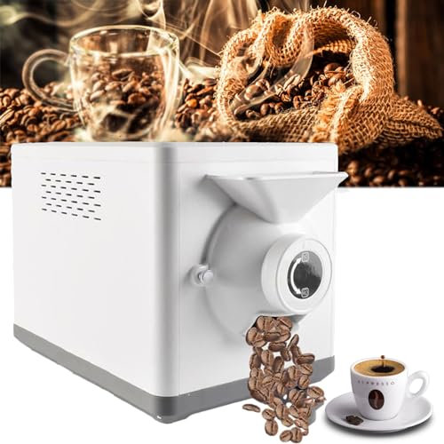 Coffee Roaster Machine 1600W Electric, 1500G Capacity, 0-90mins Timer, 100℃-250℃ Adjust, Non-Stick Pot, Commercial Home Nut Grain Roasting