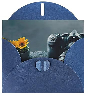 LXqlSS 3D Graphics Universum Weltraum, sortierte Geburtstagskarten-Umschläge, Perlpapier, innen blanko, perfektes Grußkarten-Sortiment, Blau