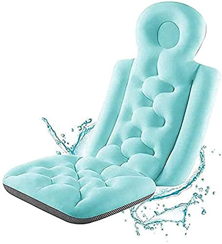Bath Pillow Bathtub Pillow, Non-Slip Bath Mat Bath Pillow Anti- Bathtub Spa Cushion for Full Body Back Support Comfort Head Rest Ideal Hot Tub Accessories