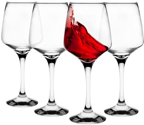 Glasmark KROSNO 1992 s à lot de 4 s 360 ml s à blanc s à rouge à dessert cocktail s à eau passent au lave-vaisselle