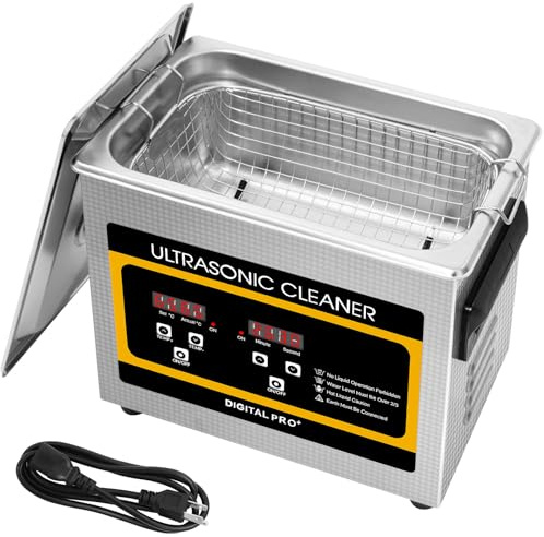VELPAX 3.2L Ultraschallreinigungsgerät, Professioneller Edelstahl Ultraschallreiniger mit Heizung Timer ultraschallreiniger für Brillen Ultraschallreiniger Zahnersatz Schmuck