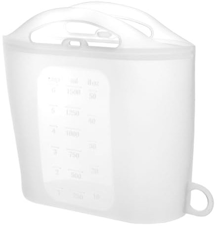 Toyvian Mikrowellengeeignete Silikon-behälter Für Babynahrung Und Lebensmittelaufbewahrung Wiederverwendbare Dampfgarer-tasche - Transparent Für Gemüse Und Fläschchen