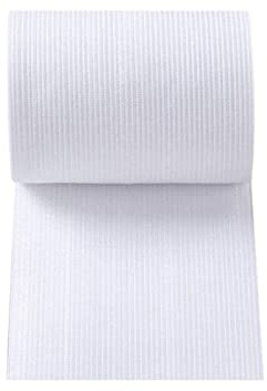 Sbivih Bandes élastiques 3M pour la couture, noir et blanc, pour pantalons, bricolage, artisanat, accessoires de couture (blanc, 100 mm)